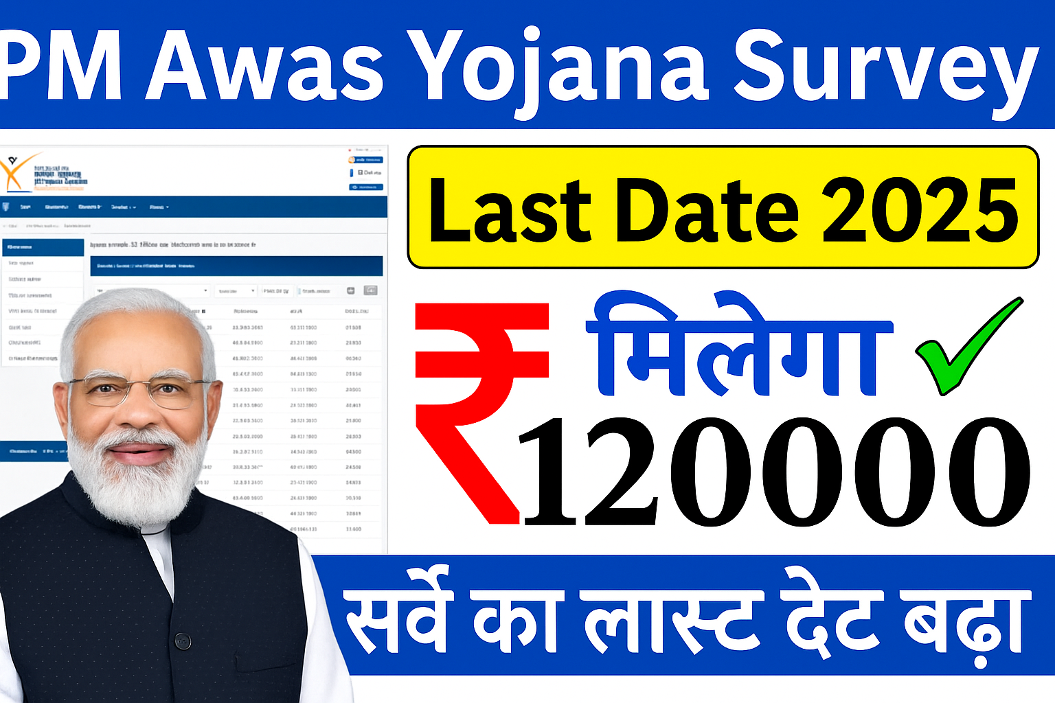 PM Awas Yojana Survey Last Date